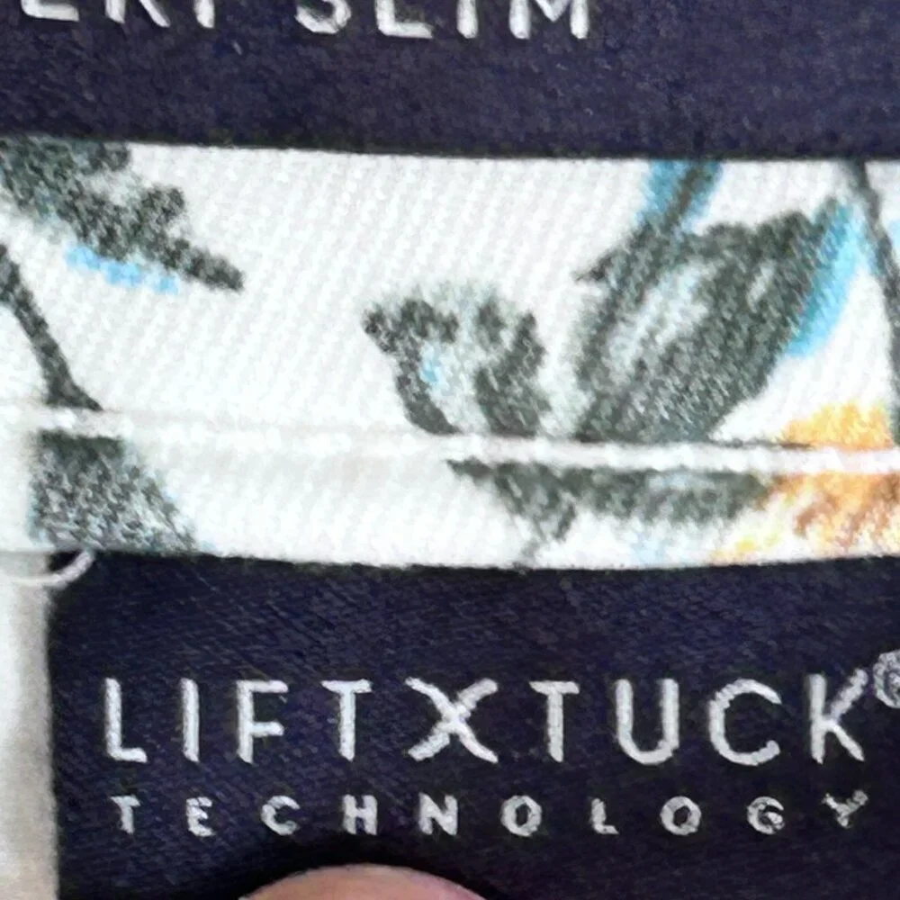 NYDJ Jeans Women's Size 10 Floral Sheri Slim Lift x Tuck Ankle Straight Beach - Picture 7 of 13